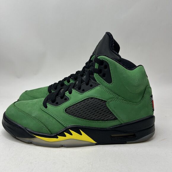 Nike Shoes Air Jordan 5 Retro SE “Oregon/Green Yellow” 2023 - Picture 6 of 8